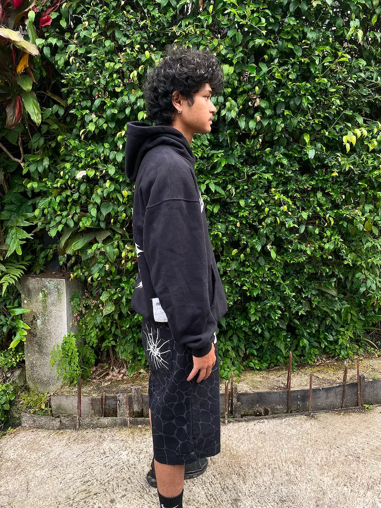 Glint Black Hoodie Detail 2