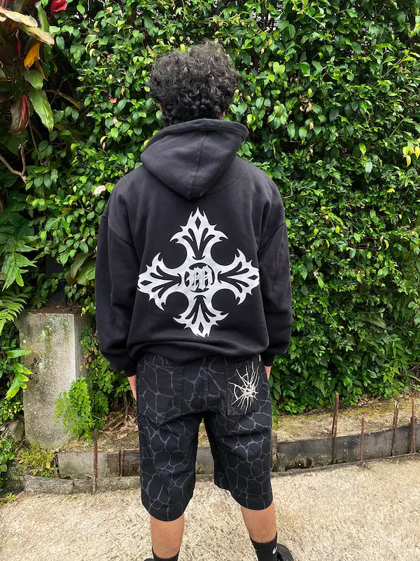 Glint Black Hoodie Detail 3