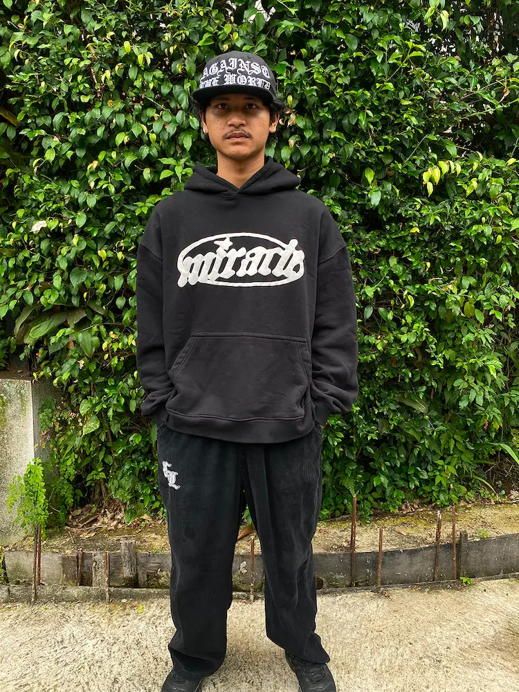 Glint Black Hoodie Detail 1